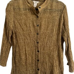 J. Jill Women’s Gold/Tan‎ Shirt